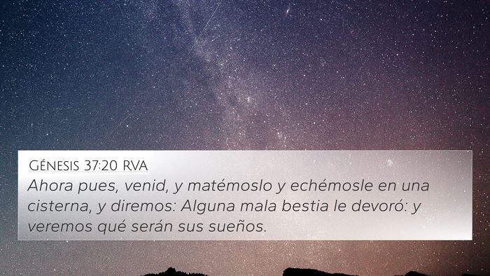 Génesis 37:20 RVA Bible Verse Image