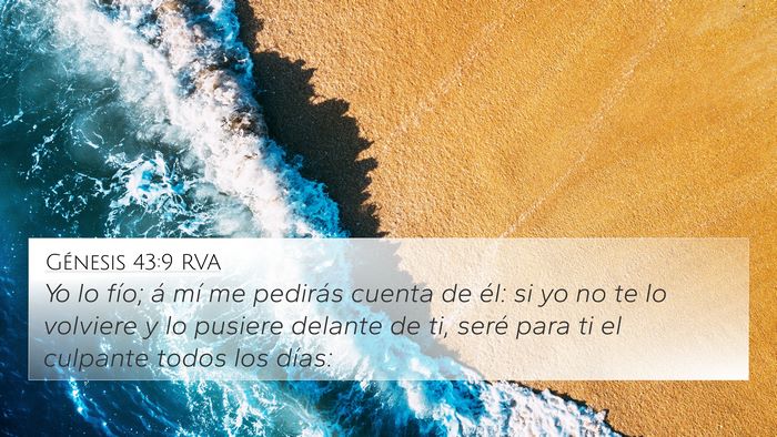 Génesis 43:9 RVA Bible Verse Image