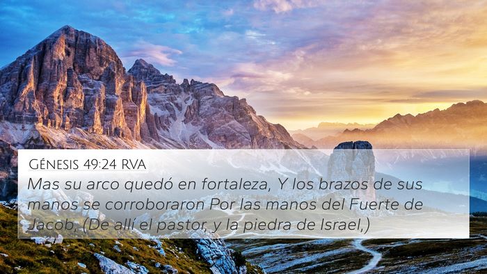Génesis 49:24 RVA Bible Verse Image