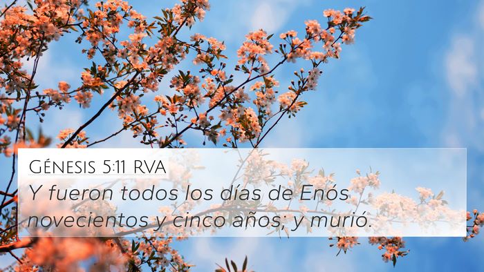 Génesis 5:11 RVA Bible Verse Image
