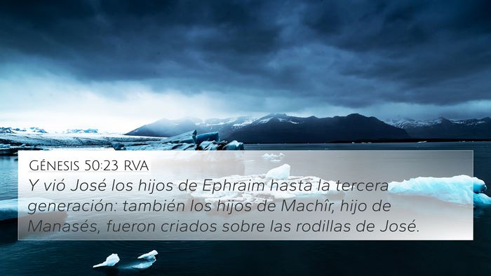 Génesis 50:23 RVA Bible Verse Image