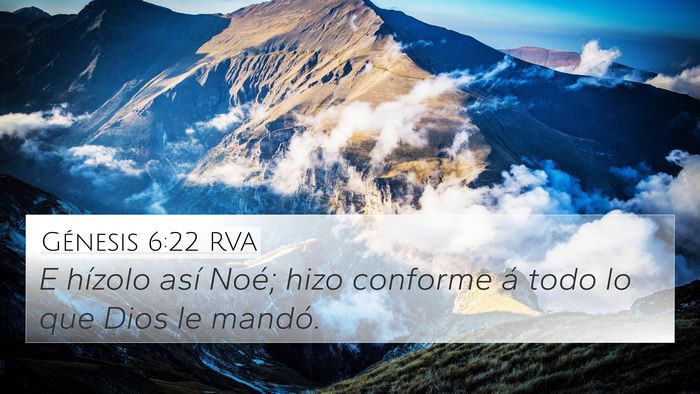 Génesis 6:22 RVA Bible Verse Image