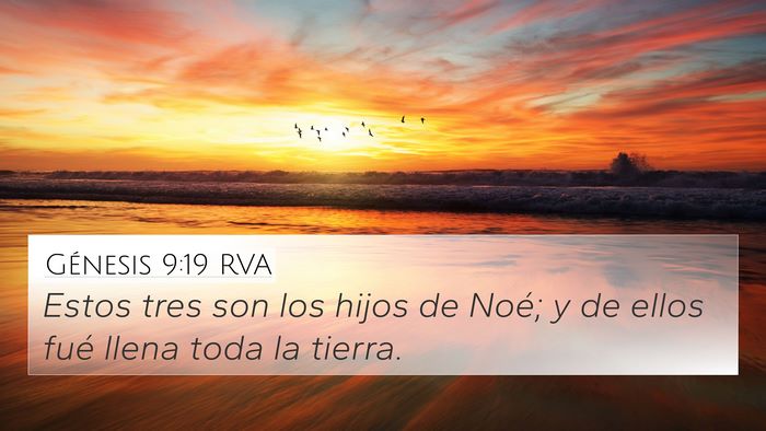 Génesis 9:19 RVA Bible Verse Image