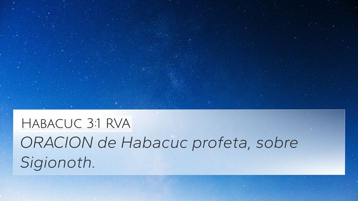Habacuc 3:1 RVA Bible Verse Image