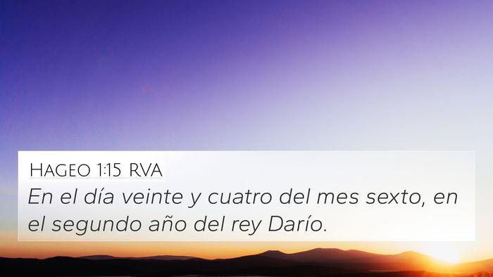 Hageo 1:15 RVA Bible Verse Image