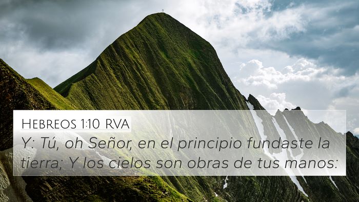 Hebreos 1:10 RVA Bible Verse Image