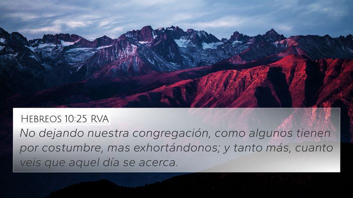 Hebreos 10:25 RVA Bible Verse Image