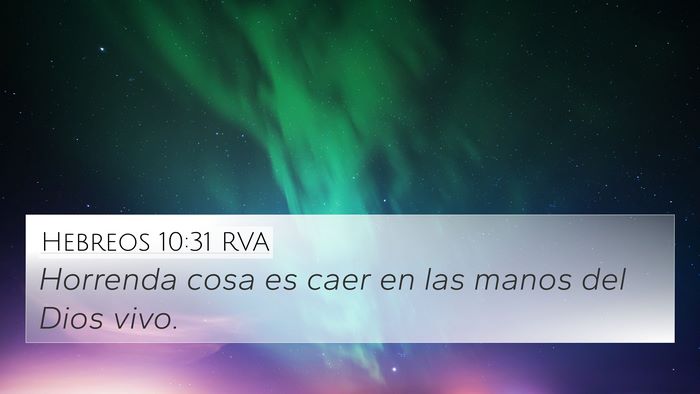 Hebreos 10:31 RVA Bible Verse Image