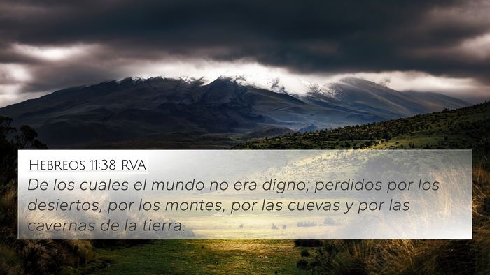 Hebreos 11:38 RVA Bible Verse Image