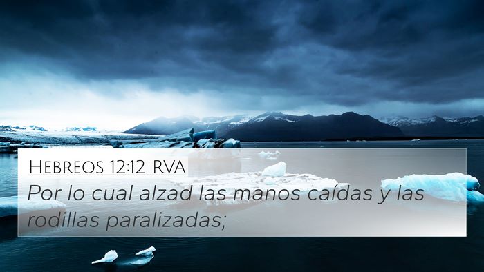 Hebreos 12:12 RVA Bible Verse Image