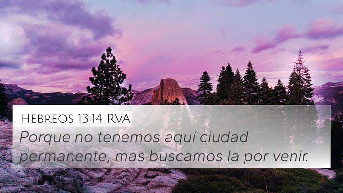 Hebreos 13:14 RVA Bible Verse Image