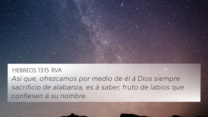 Hebreos 13:15 RVA Bible Verse Image