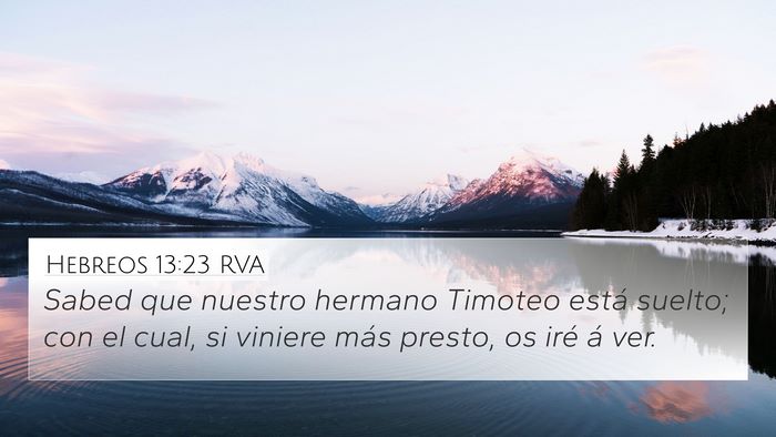 Hebreos 13:23 RVA Bible Verse Image