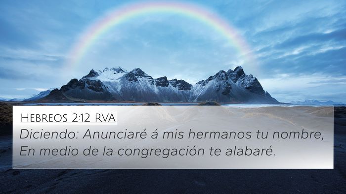 Hebreos 2:12 RVA Bible Verse Image