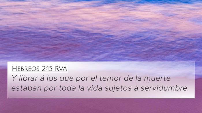 Hebreos 2:15 RVA Bible Verse Image