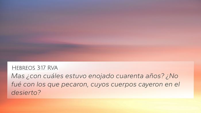 Hebreos 3:17 RVA Bible Verse Image
