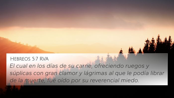 Hebreos 5:7 RVA Bible Verse Image