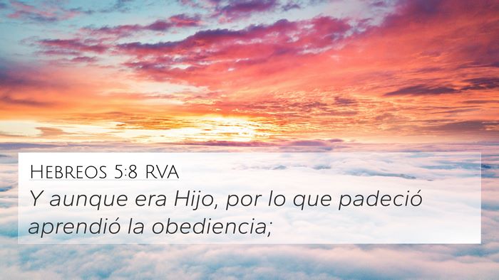 Hebreos 5:8 RVA Bible Verse Image