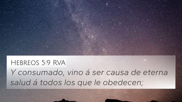 Hebreos 5:9 RVA Bible Verse Image
