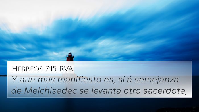 Hebreos 7:15 RVA Bible Verse Image