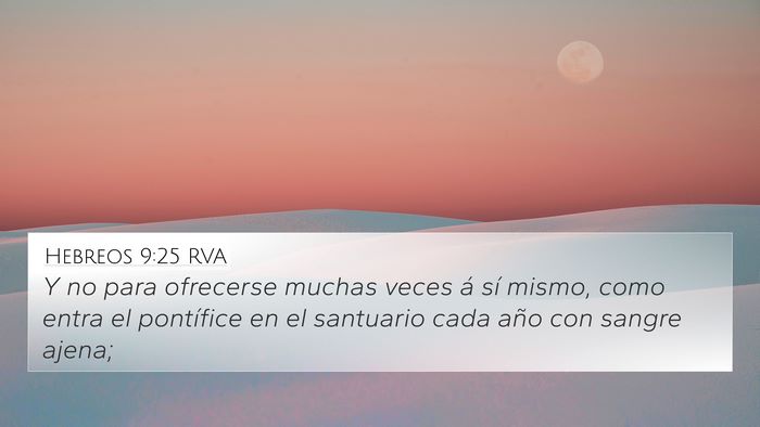 Hebreos 9:25 RVA Bible Verse Image