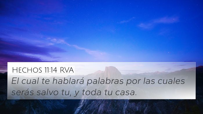 Hechos 11:14 RVA Bible Verse Image