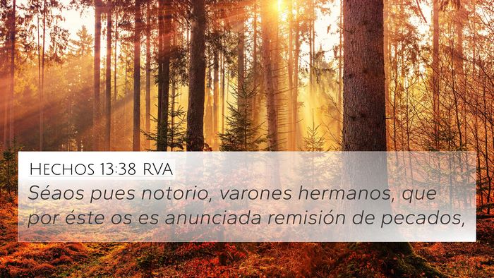 Hechos 13:38 RVA Bible Verse Image