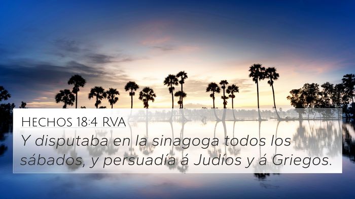 Hechos 18:4 RVA Bible Verse Image