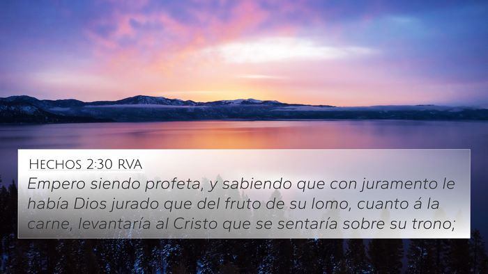Hechos 2:30 RVA Bible Verse Image