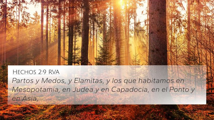 Hechos 2:9 RVA 4K Wallpaper - Partos y Medos, y Elamitas, y los que habitamos - 4K Wallpaper Bible Verse
