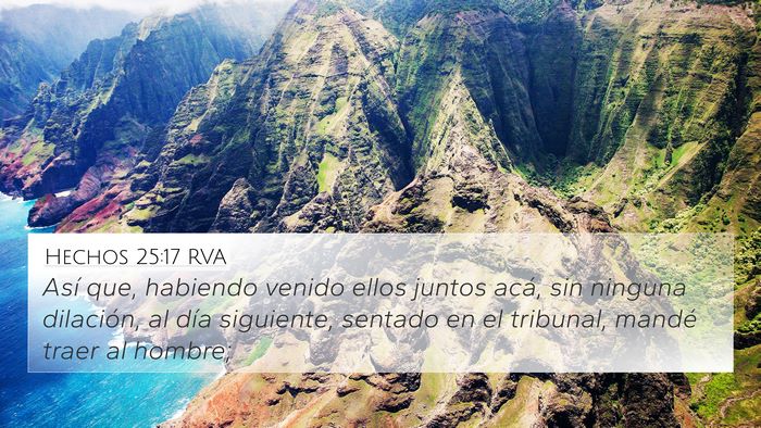 Hechos 25:17 RVA Bible Verse Image