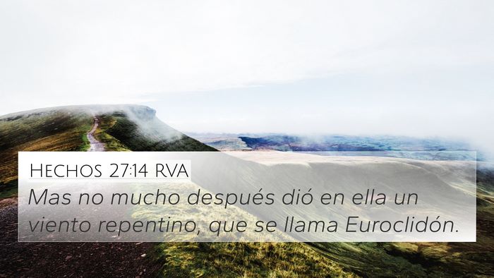 Hechos 27:14 RVA Bible Verse Image