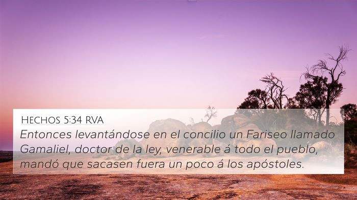 Hechos 5:34 RVA Bible Verse Image