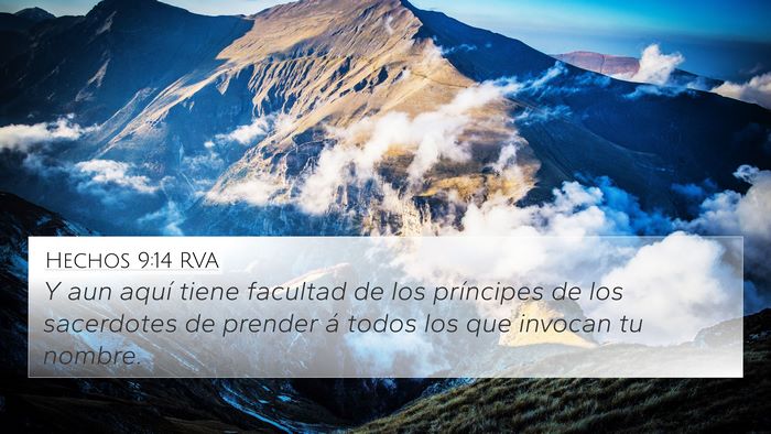 Hechos 9:14 RVA Bible Verse Image
