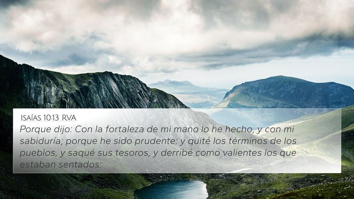 Isaías 10:13 RVA Bible Verse Image