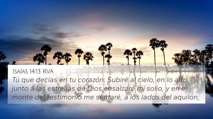 Isaías 14:13 RVA Bible Verse Image