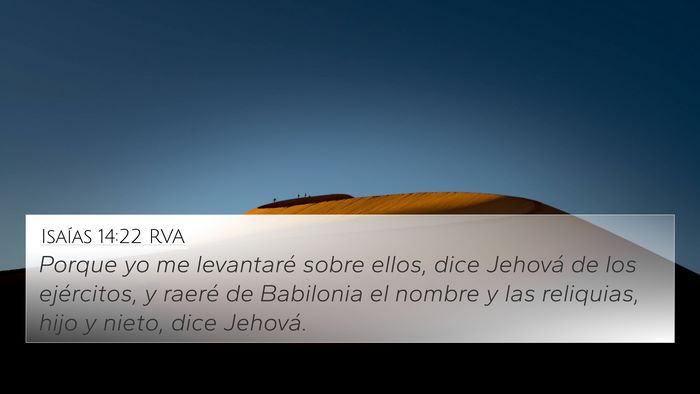 Isaías 14:22 RVA Bible Verse Image