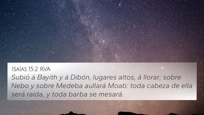 Isaías 15:2 RVA Bible Verse Image