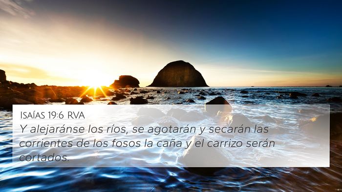 Isaías 19:6 RVA Bible Verse Image