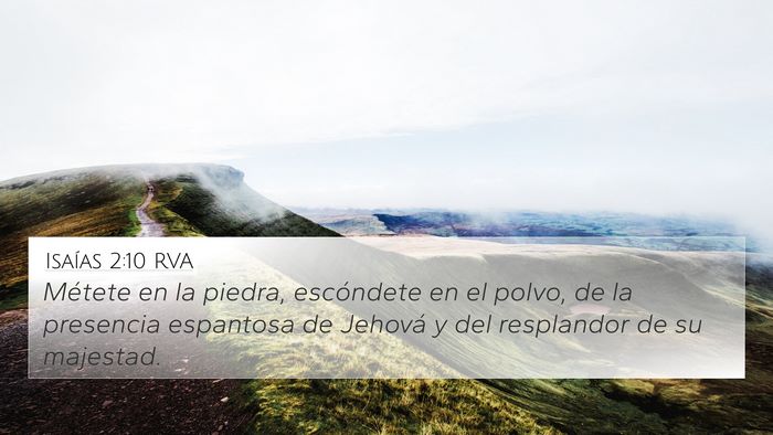 Isaías 2:10 RVA Bible Verse Image