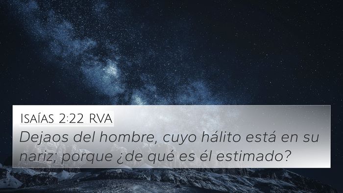 Isaías 2:22 RVA Bible Verse Image