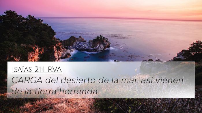 Isaías 21:1 RVA Bible Verse Image
