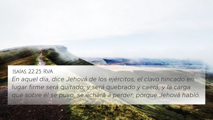 Isaías 22:25 RVA Bible Verse Image