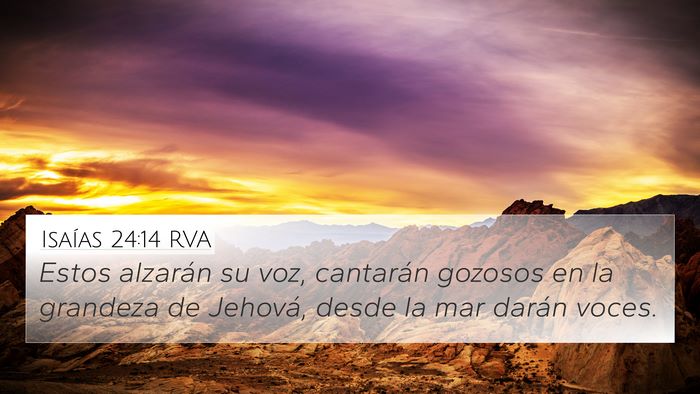 Isaías 24:14 RVA Bible Verse Image