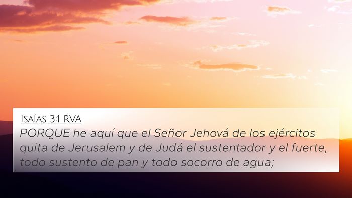 Isaías 3:1 RVA Bible Verse Image