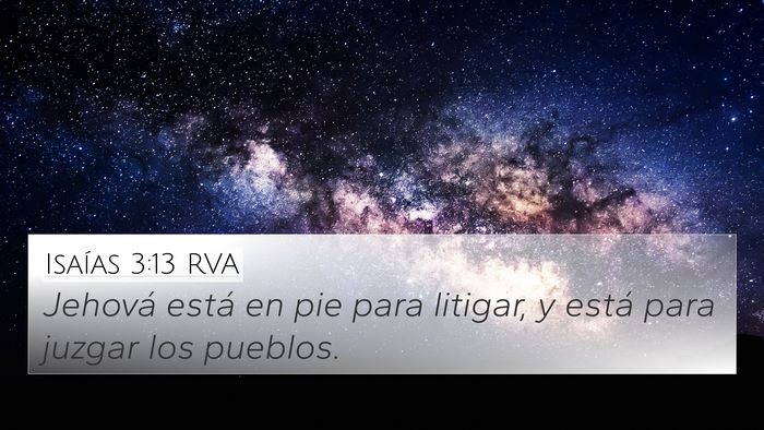 Isaías 3:13 RVA Bible Verse Image