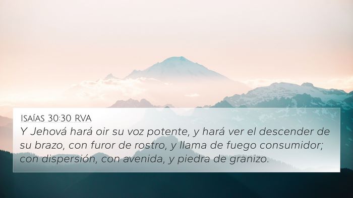 Isaías 30:30 RVA Bible Verse Image
