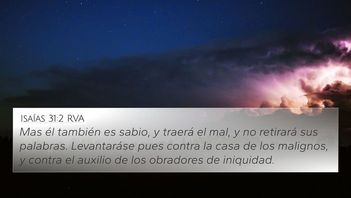 Isaías 31:2 RVA Bible Verse Image
