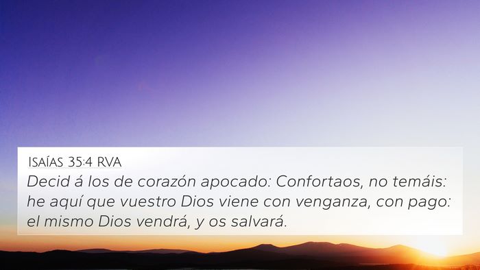 Isaías 35:4 RVA Bible Verse Image