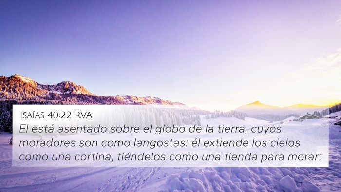 Isaías 40:22 RVA Bible Verse Image